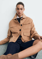 Veste Laine À Poches
