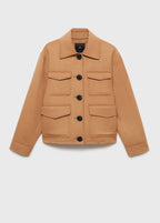 Veste Laine À Poches