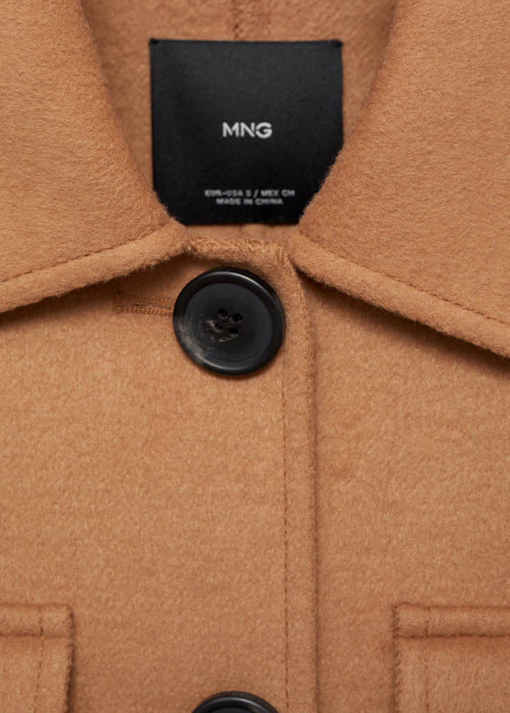 Veste Laine À Poches