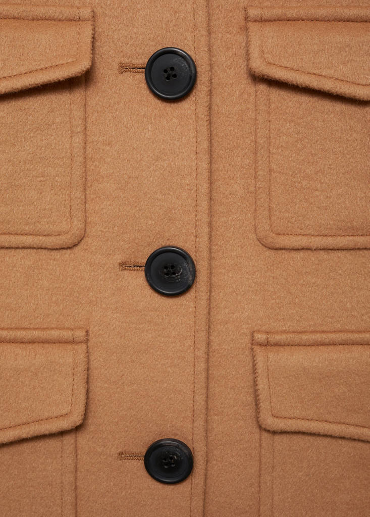 Veste Laine À Poches
