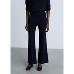 Cotton-Linen Knit Trousers