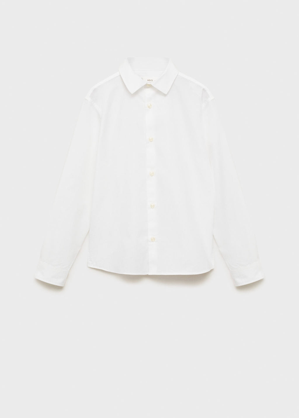 Chemise Popelin Blanc - Garçon