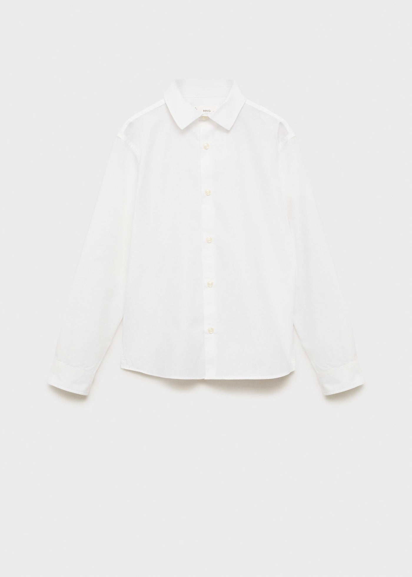 Chemise Popelin Blanc - Garçon