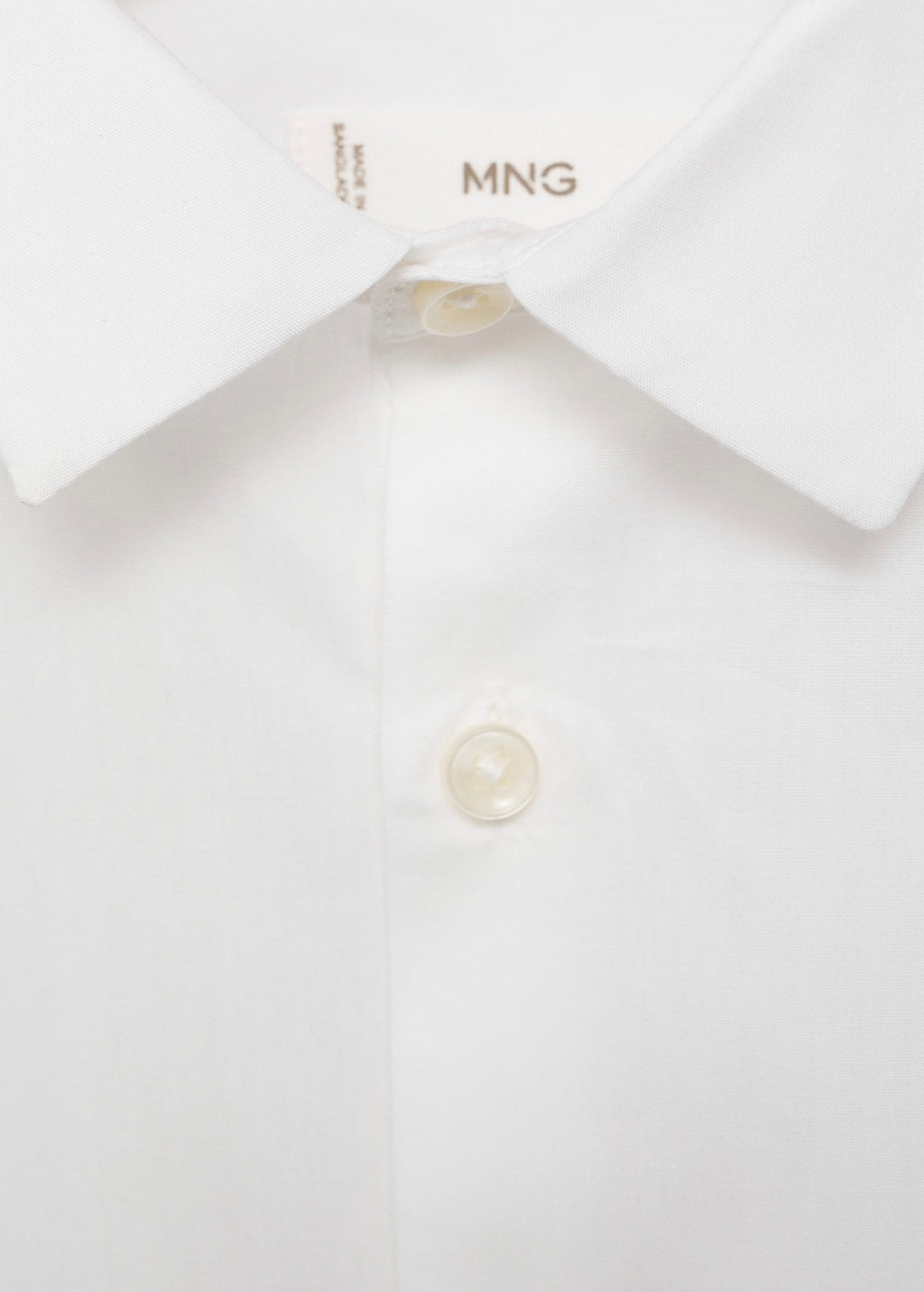 Chemise Popelin Blanc - Garçon