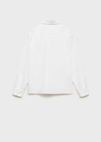 Chemise Popelin Blanc - Garçon