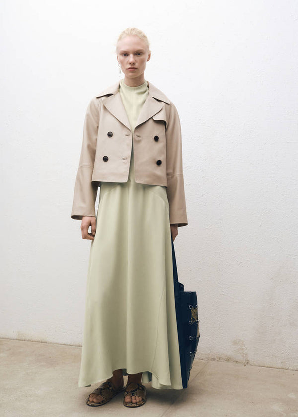 Trench Crop Cuir
