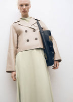 Trench Crop Cuir