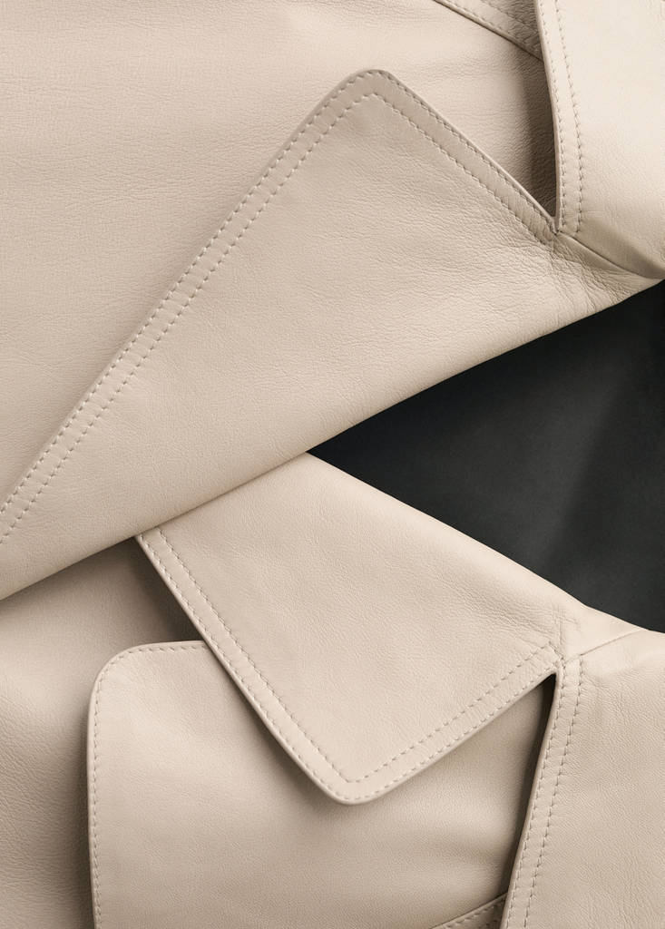 Trench Crop Cuir
