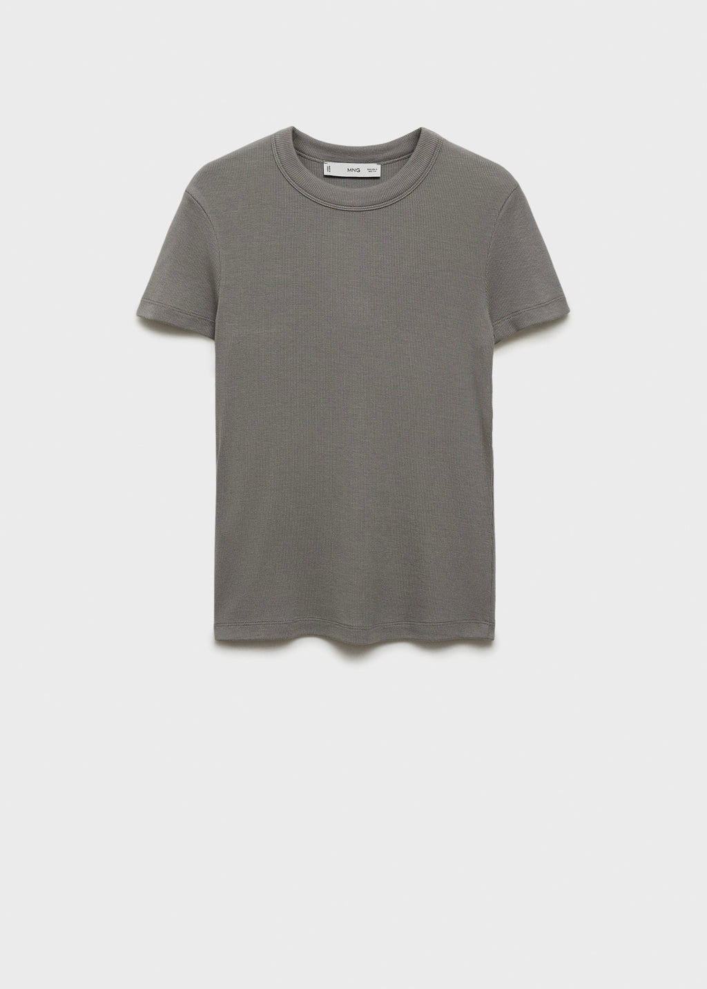 Short-Sleeve Fitted T-Shirt - Light/Pastel Brown