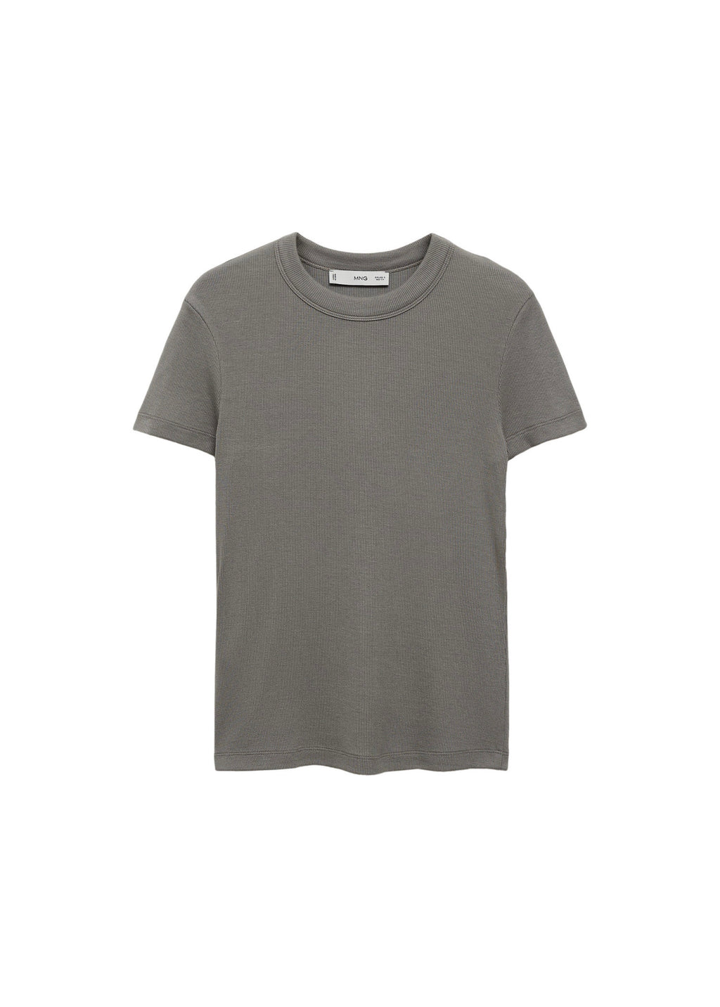 Short-Sleeve Fitted T-Shirt - Light/Pastel Brown