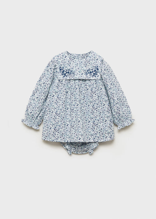 Robe Imprimée Et Couvre-Couche - Azul - Nouveau Né