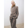 Blazer Traje Lana Mezclada - Medium Brown