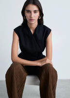 Pantalon Droit Texturé