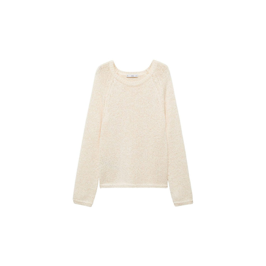 Jersey de Crochet con Cuello Redondo