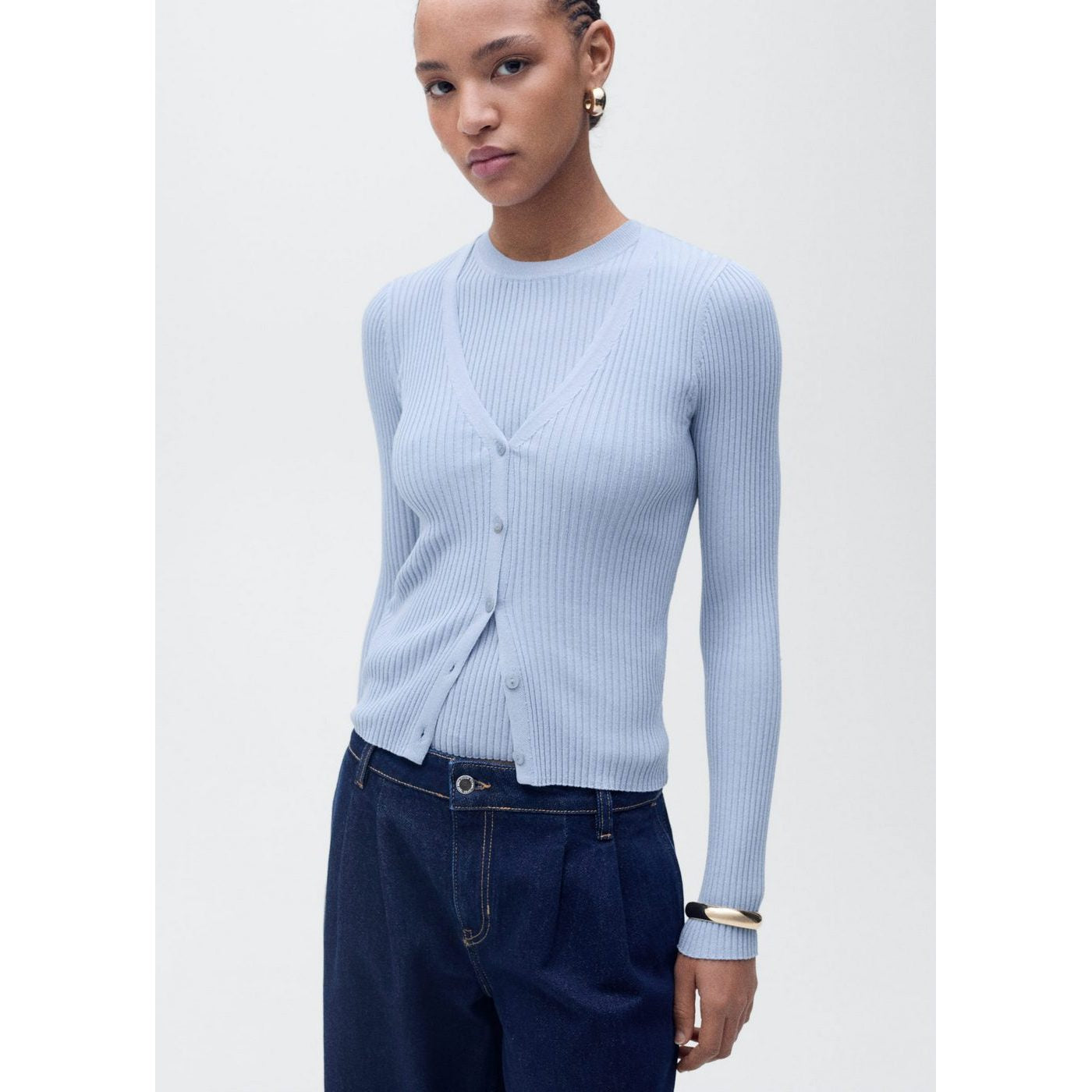 Cardigan Bugambi - Bleu Ciel