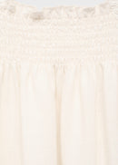 Chemisier À Volants En Lin Mélangé - Blanco Roto - Fille