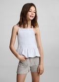 Short Jenna Gris Denim - Niña