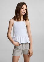Short Jenna Gris Denim - Niña