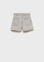 Short Jenna Gris Denim - Niña