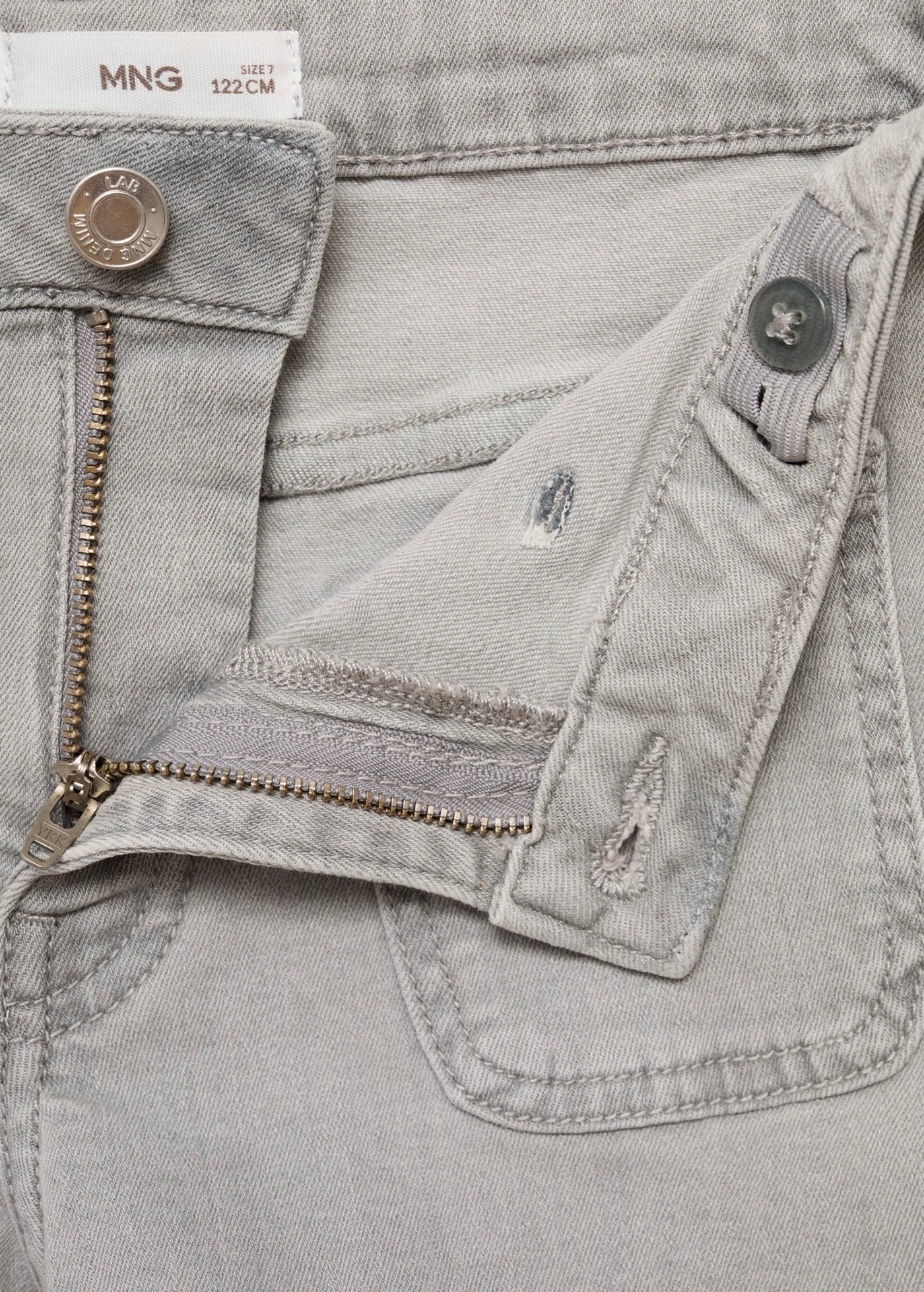 Short Jenna Gris Denim - Niña