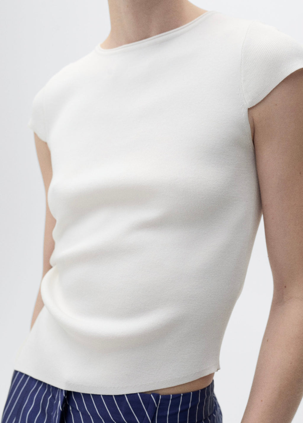 Asymmetric Hem Knit Jumper