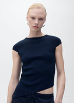 Asymmetric Hem Knit Jumper