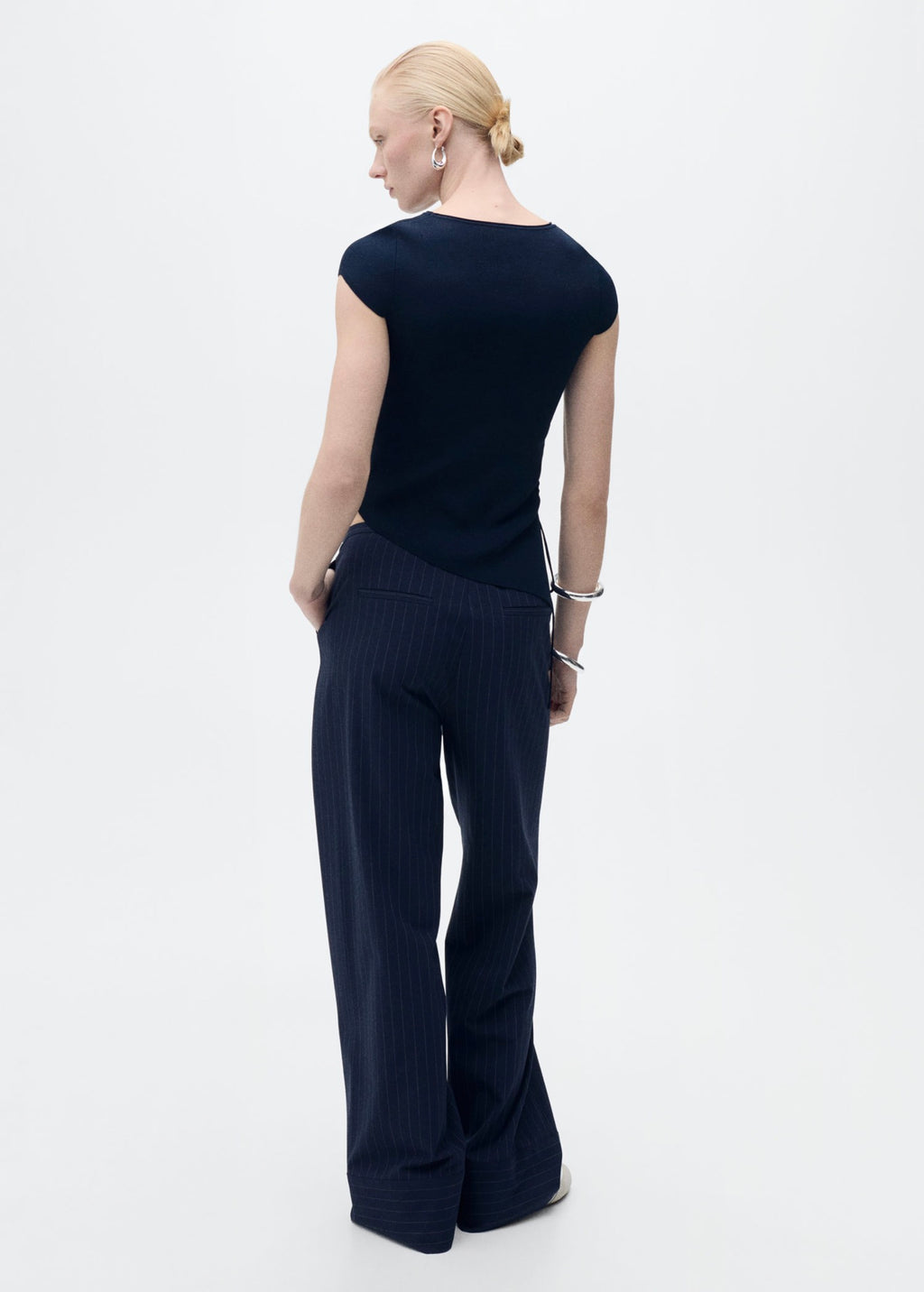 Asymmetric Hem Knit Jumper