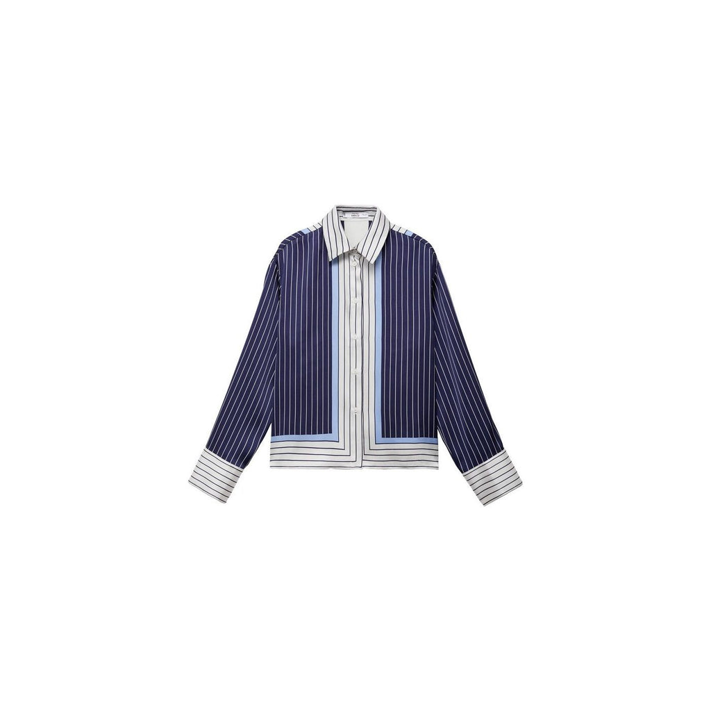 Chemise Satinée Rayures Combinées
