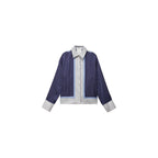 Chemise Satinée Rayures Combinées