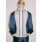 Chemise Satinée Rayures Combinées