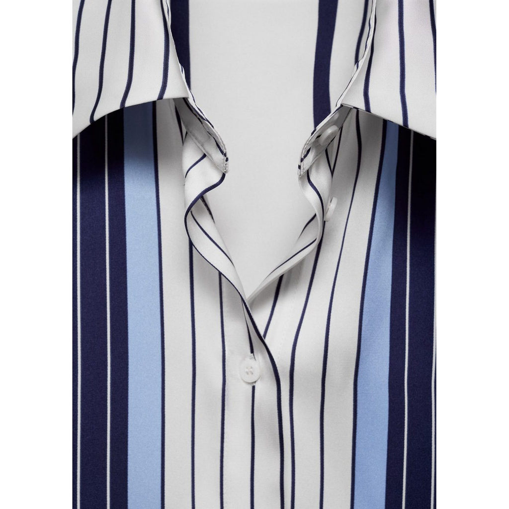 Chemise Satinée Rayures Combinées
