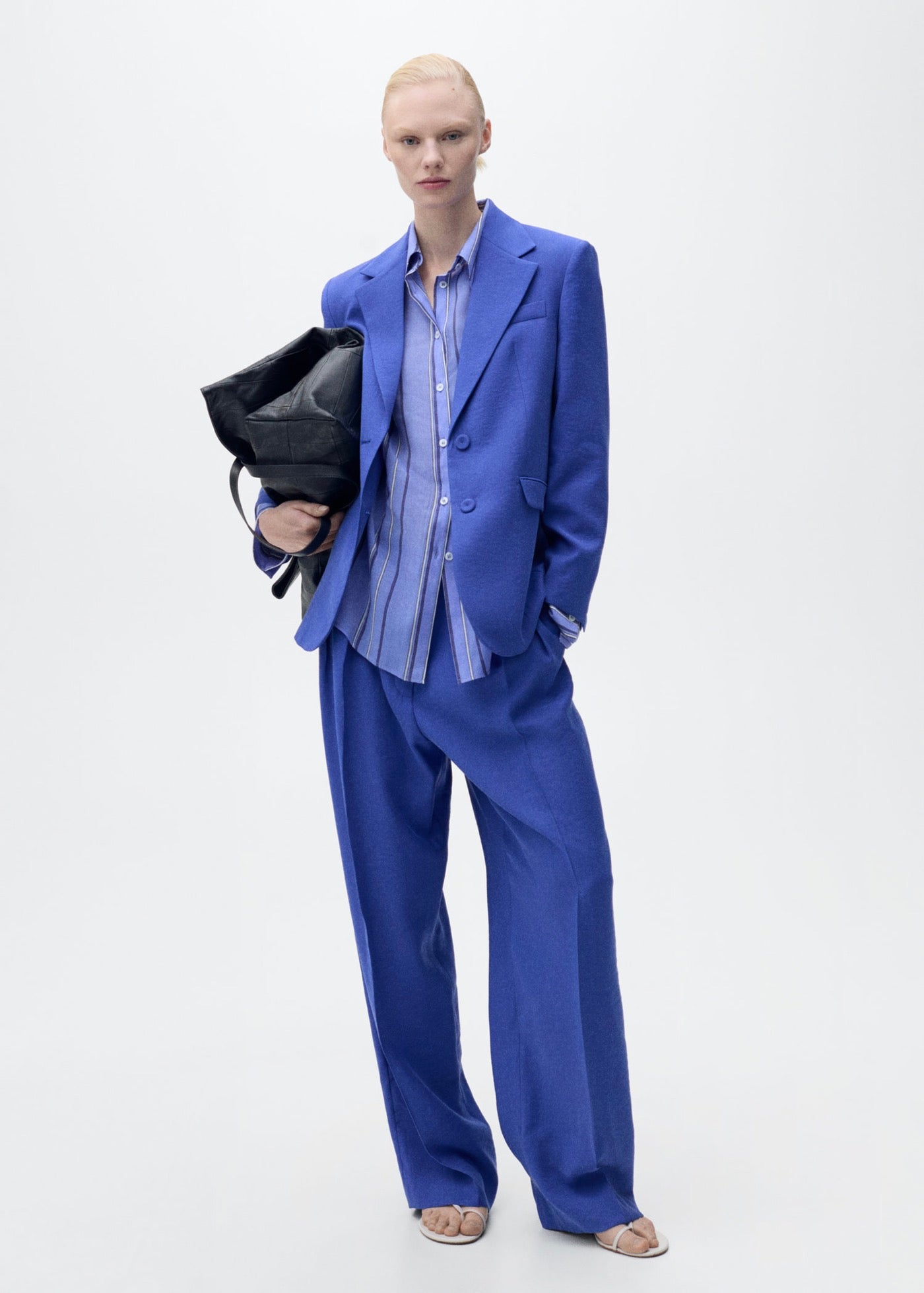 Structured Suit Blazer - Blue