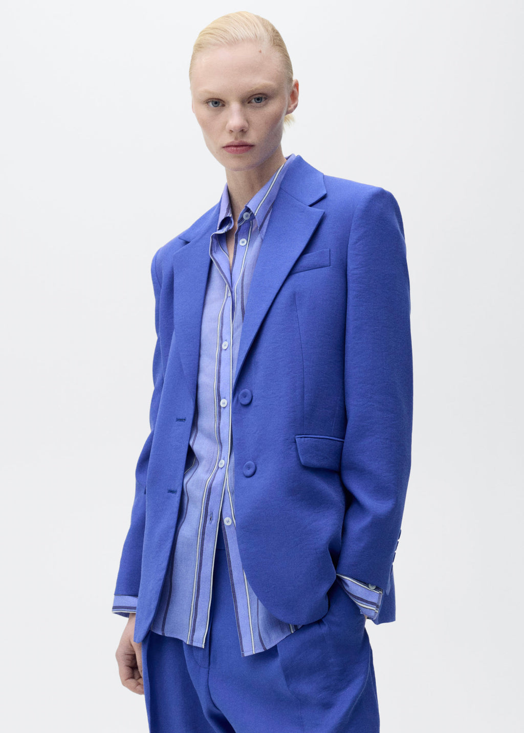 Structured Suit Blazer - Blue
