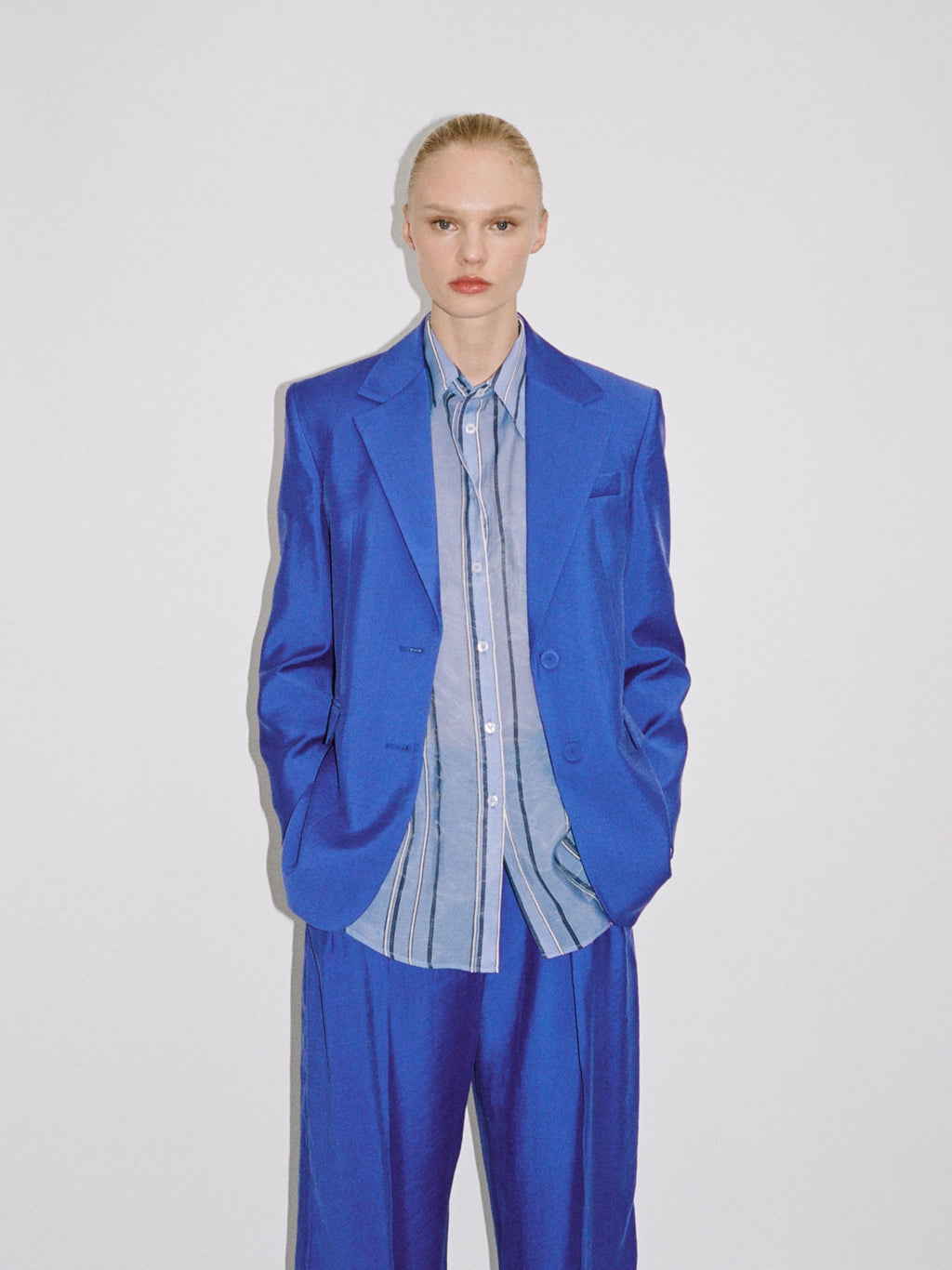 Structured Suit Blazer - Blue