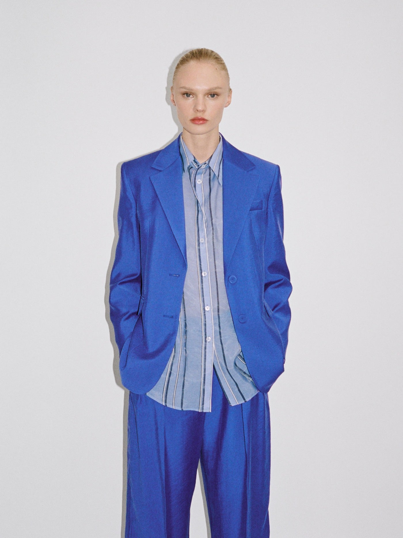 Structured Suit Blazer - Blue