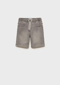 Bermuda Comfy Gris Denim - Niño