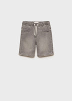 Bermuda Comfy Gris Denim - Niño