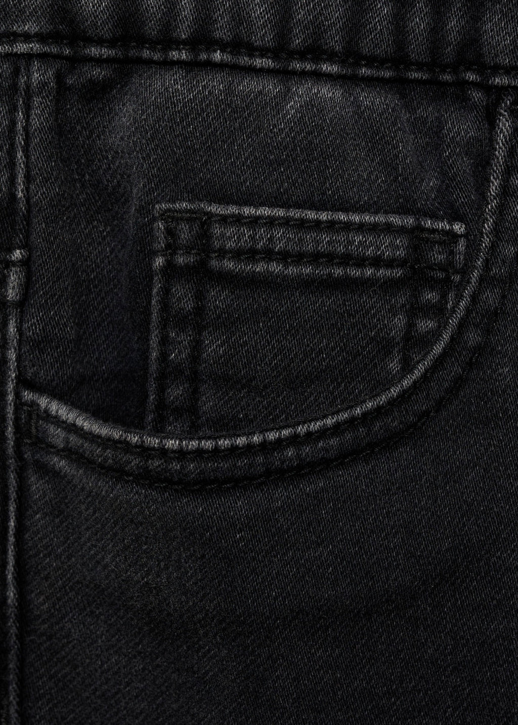 Bermuda Comfy Denim Noir - Garçon