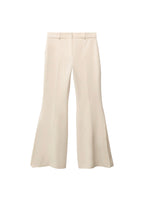 Pantalon De Costume Évasé En Lin Mélangé