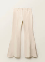 Pantalon De Costume Évasé En Lin Mélangé