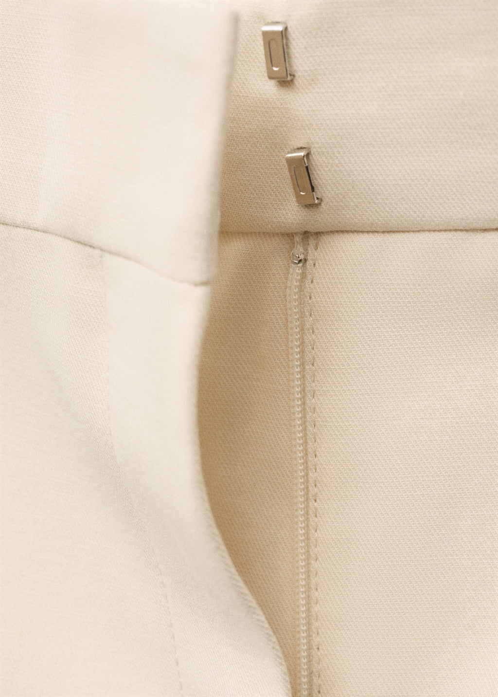 Pantalon De Costume Évasé En Lin Mélangé