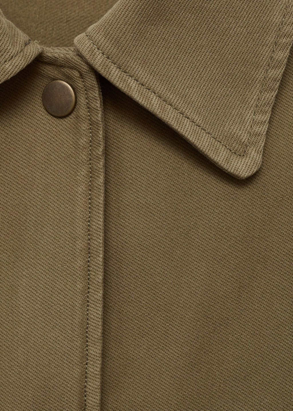Surchemise Coton Détails Ajourés - Khaki