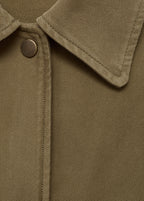 Surchemise Coton Détails Ajourés - Khaki