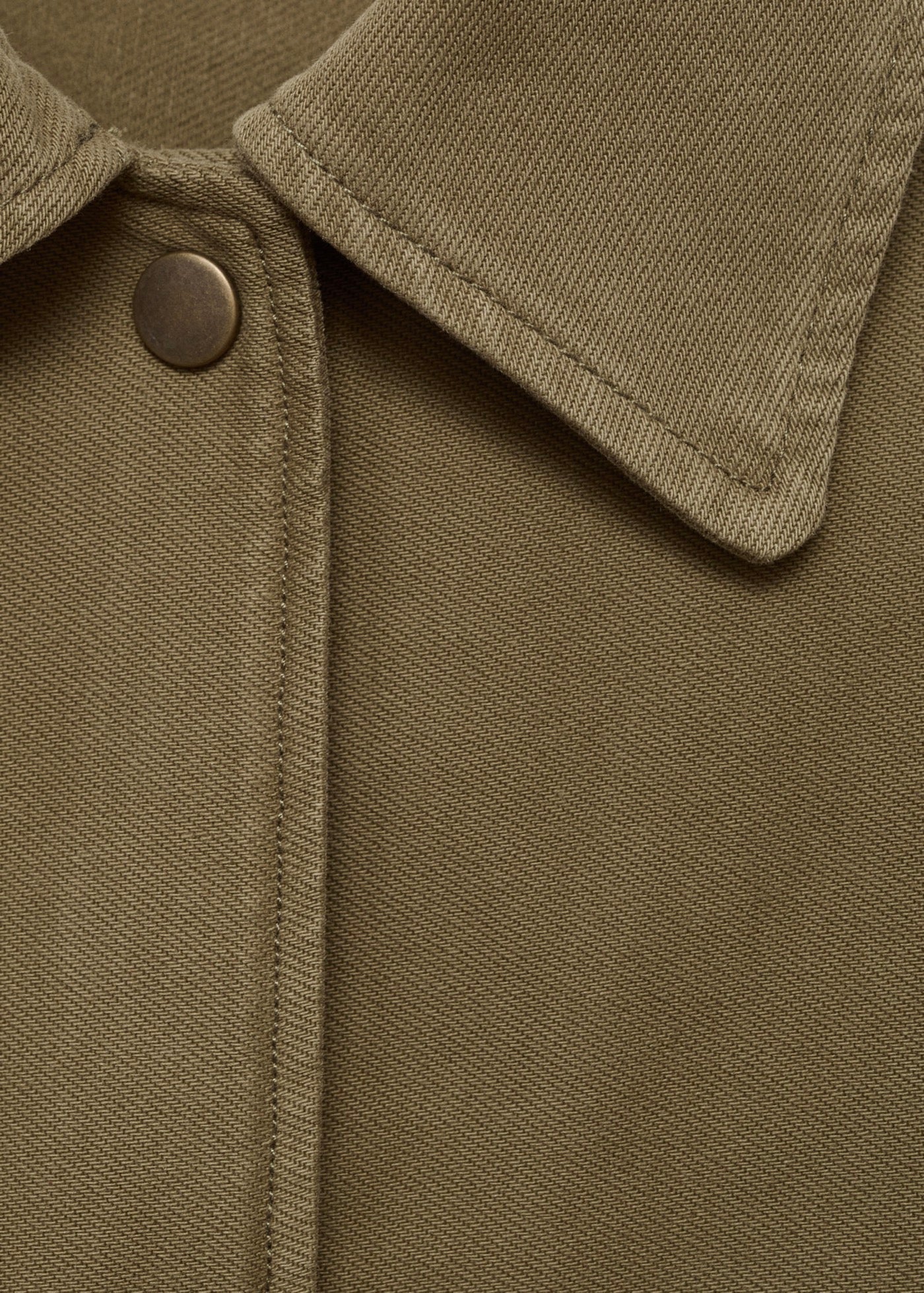 Surchemise Coton Détails Ajourés - Khaki