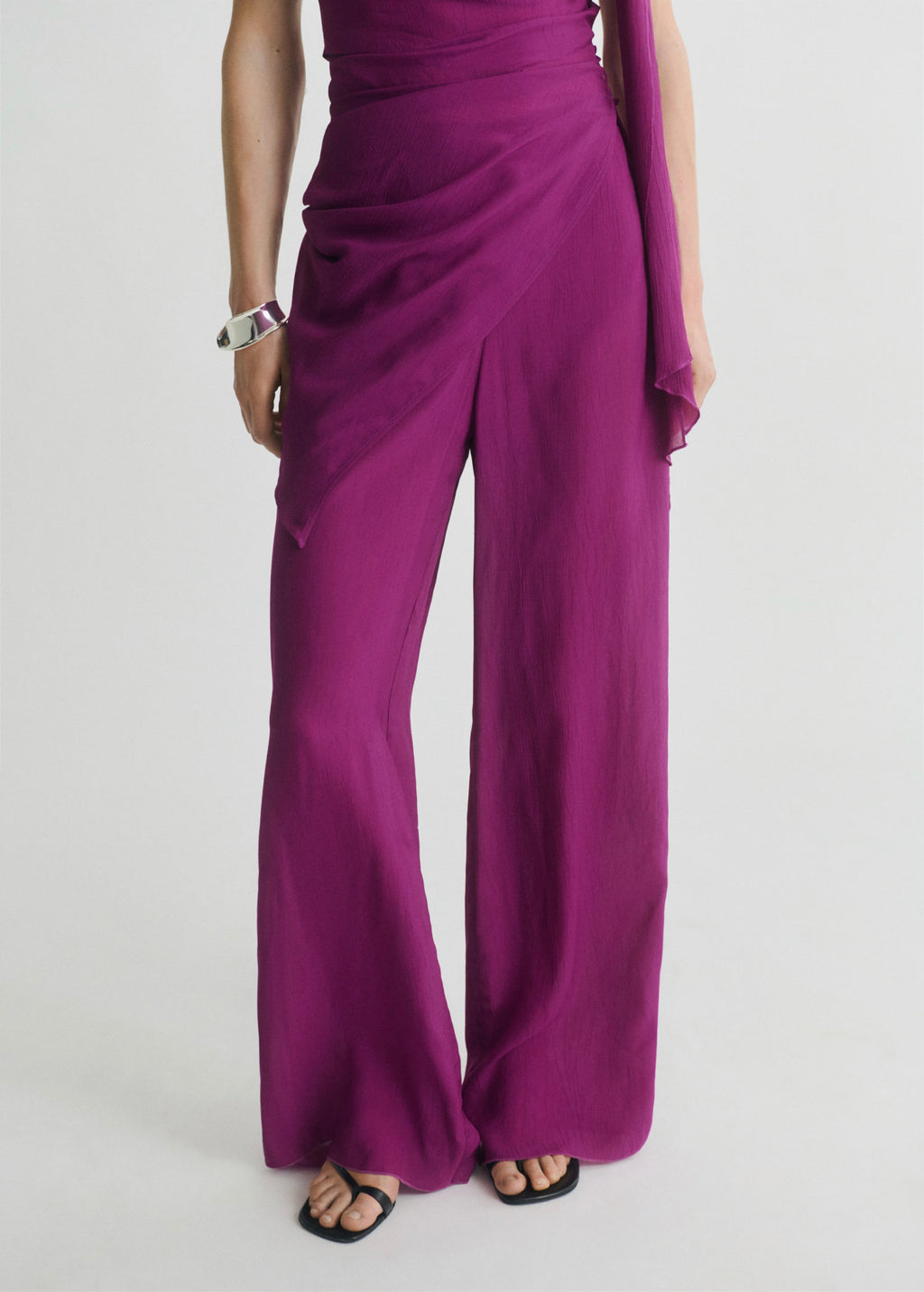 Pantalon Droit Fluide - Purple