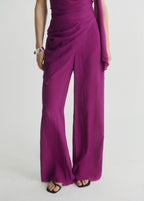 Pantalon Droit Fluide - Purple