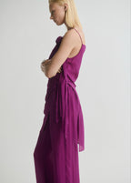 Pantalon Droit Fluide - Purple
