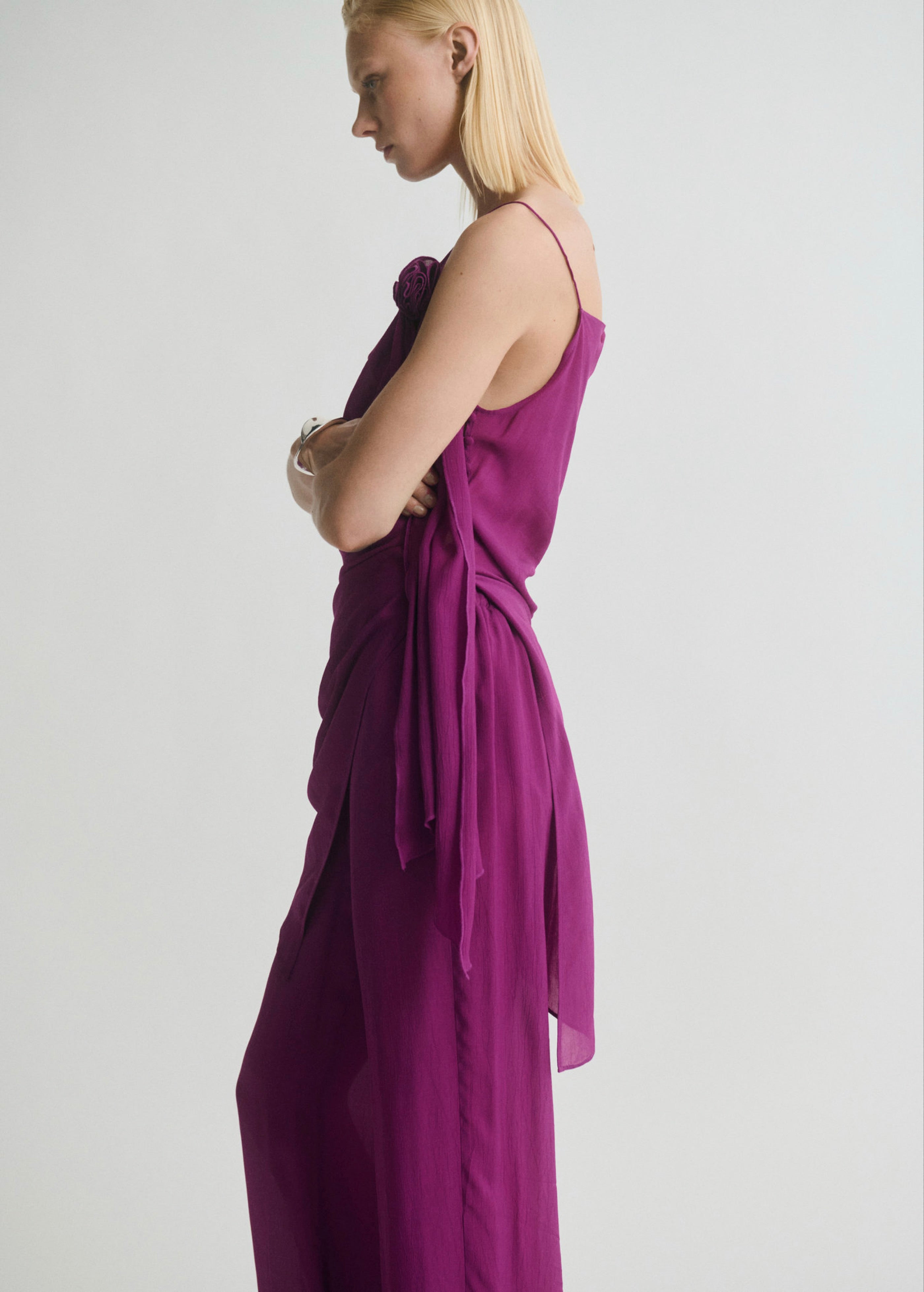 Pantalon Droit Fluide - Purple