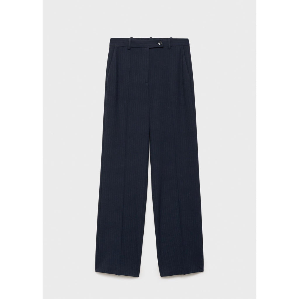 Pantalon De Costume Fines Rayures - Dark Navy