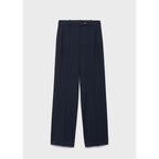 Fine Pinstripe Suit Trousers - Dark Navy
